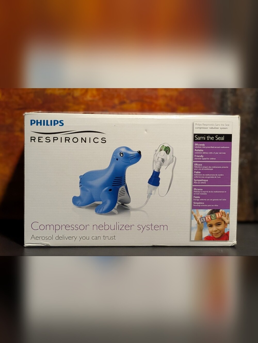 Respironics philips sami the seal nebulizer system - new open box